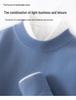 Men's Cashmere Half-High Neck Thick Knit Casual Pullover Sweater