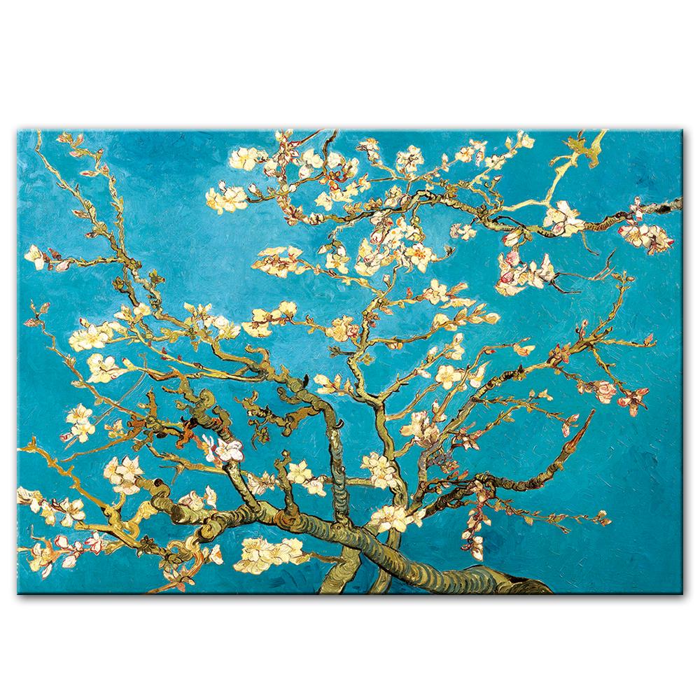 

Импрессионистский цветок миндаля, холст, картина Ван Гога, знаменитый холст, художественные постеры, репродукции, настенные картины, домашний декор, фон, украшение стены 20x30cm