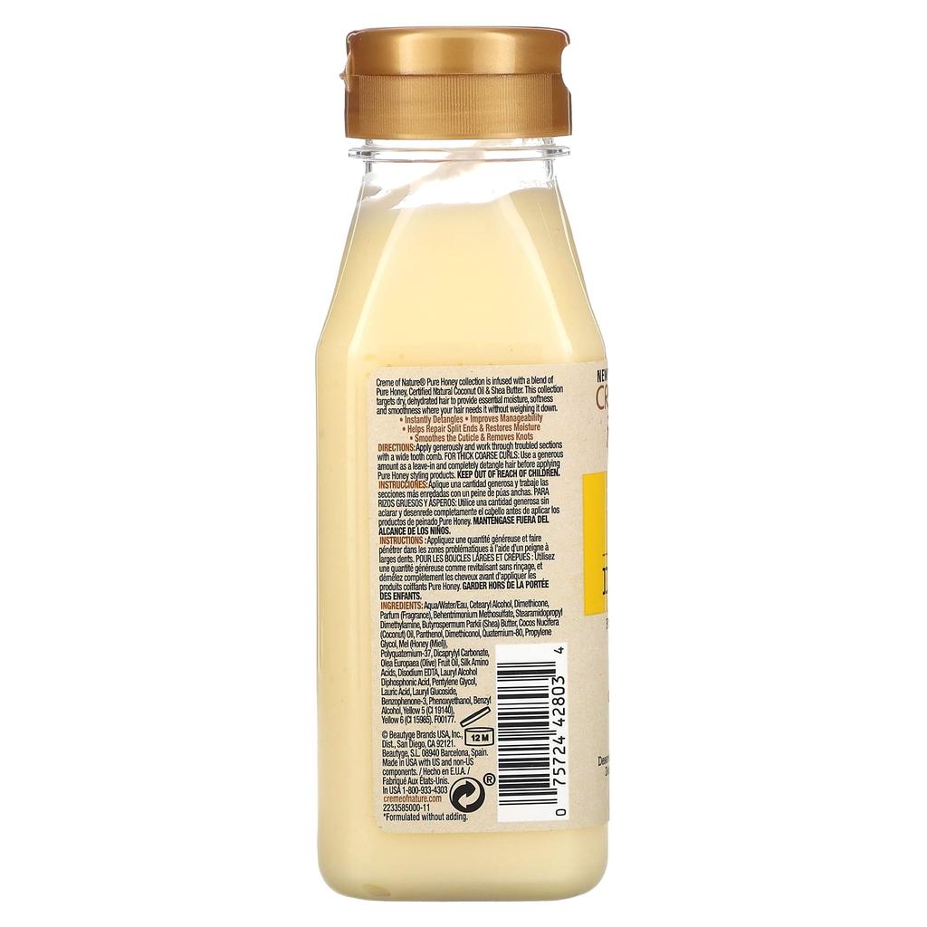 Creme Of Nature, Pure Honey, Anti-Clumping Leave-In Detangler, 8 Fl Oz (236.5 Ml)