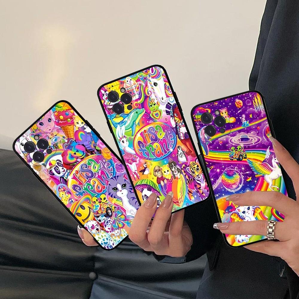 Lisa Frank Art Phone Case Silicone Soft for iphone 16 15 14 13 12 11 Pro Mini XS MAX Plus X Cover