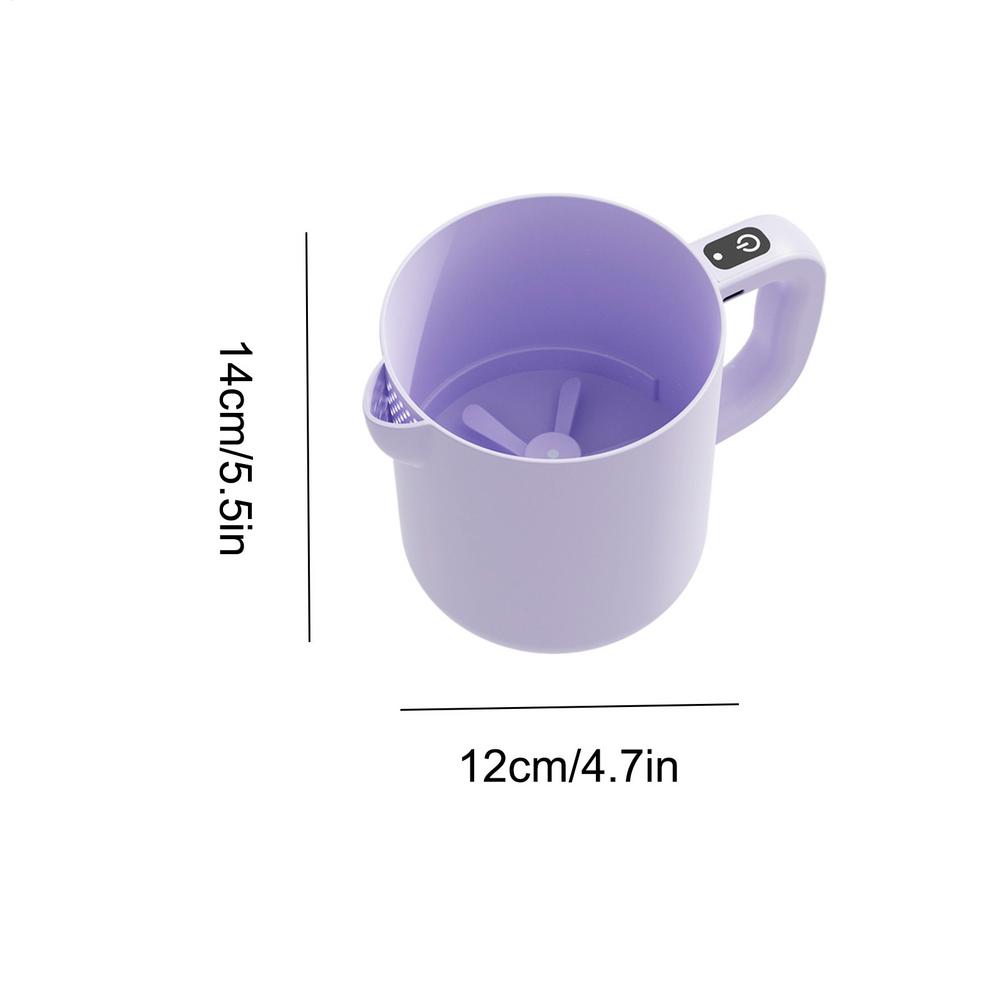 

Electric Egg Beater 2 In 1 Cordless Handheld Mixer And Filter 1L Rice Washing Bowl Automatic Stirrer Kitchen Gadget For Stirring фиолетовый