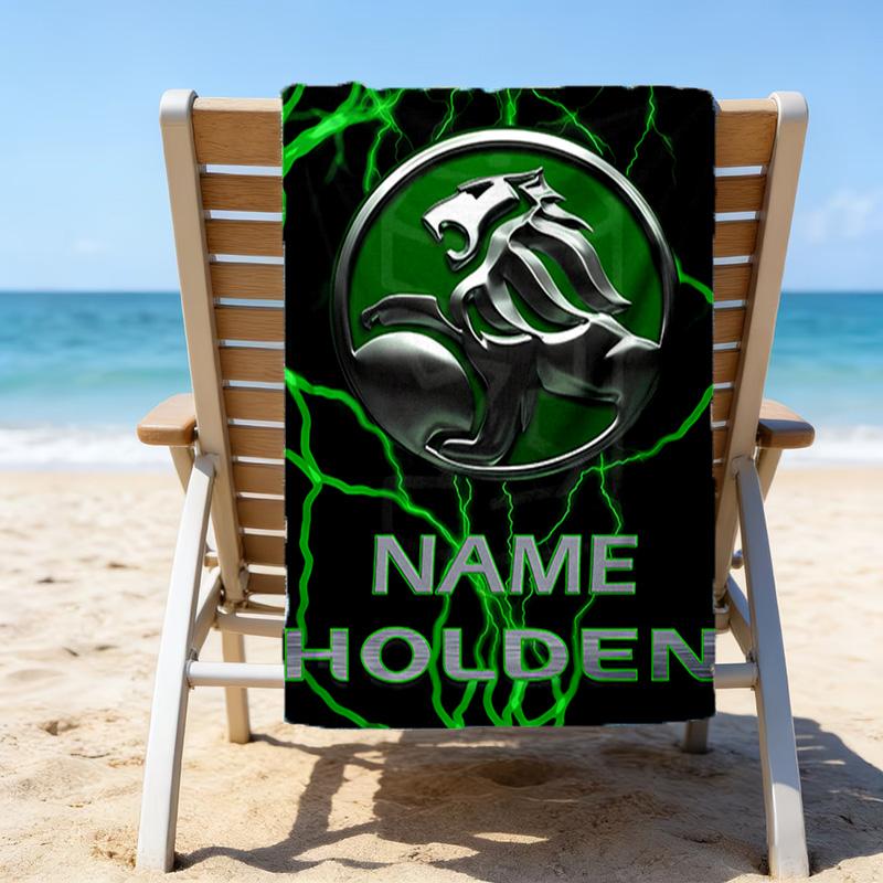 1pc Football30 Beach Towel with Custom Name, Beach/Swimming/Bath/Picnic/Camping Towel, Suitable for Seaside Beaches