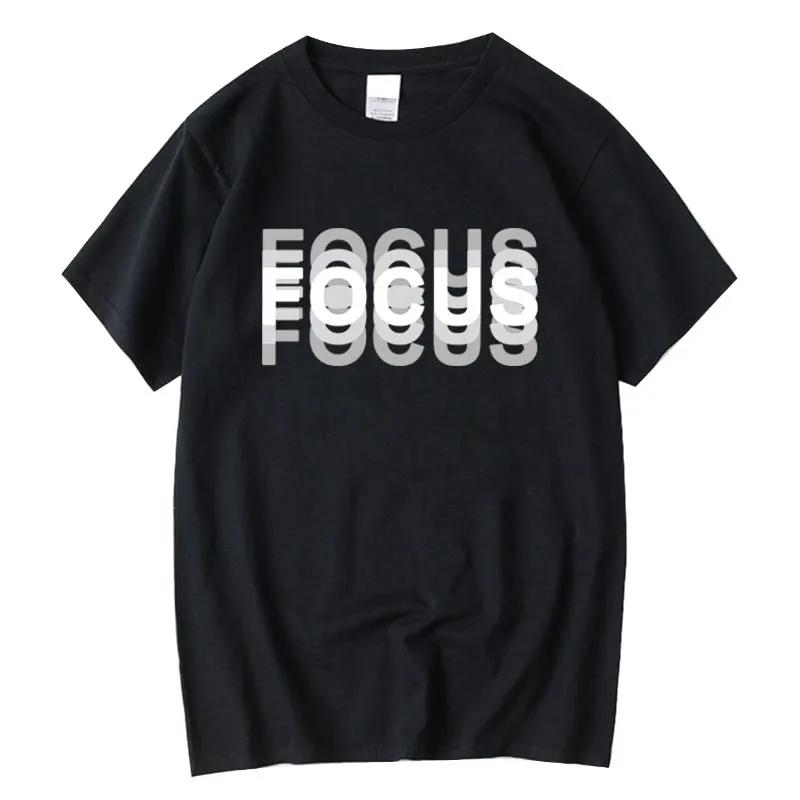 Sommer Herren 100% Baumwolle Hohe Qualität Lässig Sport Locker Übergröße Lustiger Fokus Aufdruck Rundhals Kurzarm T-Shirt Tops
