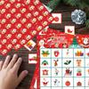 Holiday Bingo Game 24pcs Christmas Themed Cards for Kids and Adults Card with Stickers for Holiday Entertainment