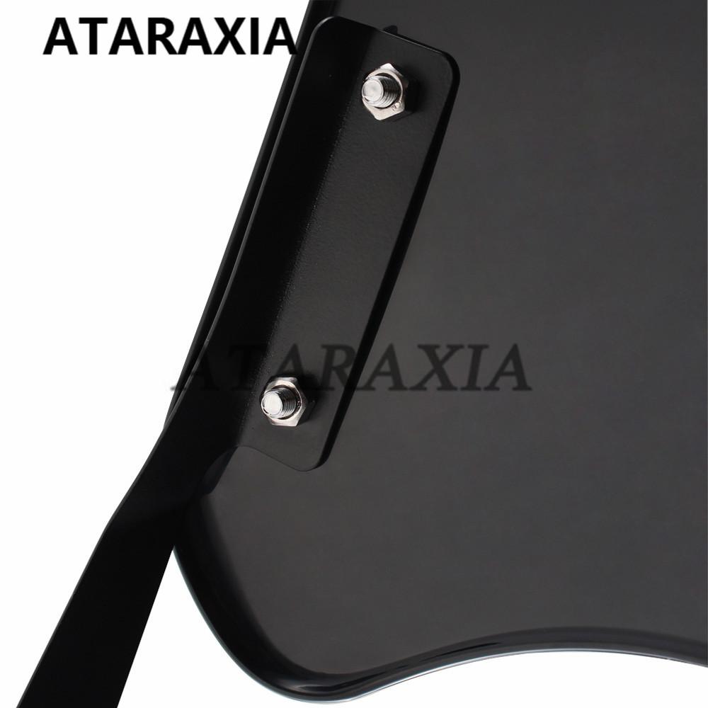 Motorcycle Windshield Wind Deflector Windscreen Universal 6.5"-9.45" Headlight Fairing for Harley Honda Yamaha Kawasaki