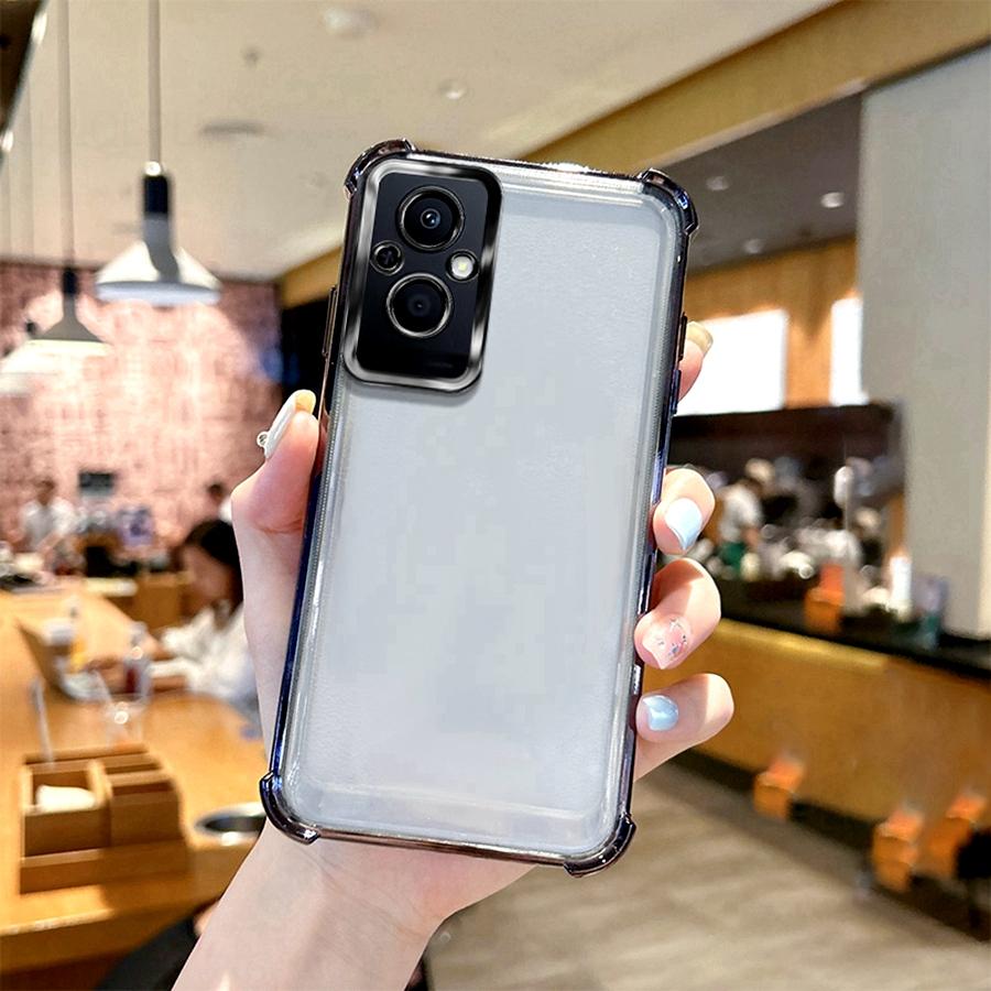 Airbag Shookproof Lens Case For OnePlus 11 12 12R 13 13R Nord CE 4 5 Lite 5G N20 Plating Silicone Back Clear Cover