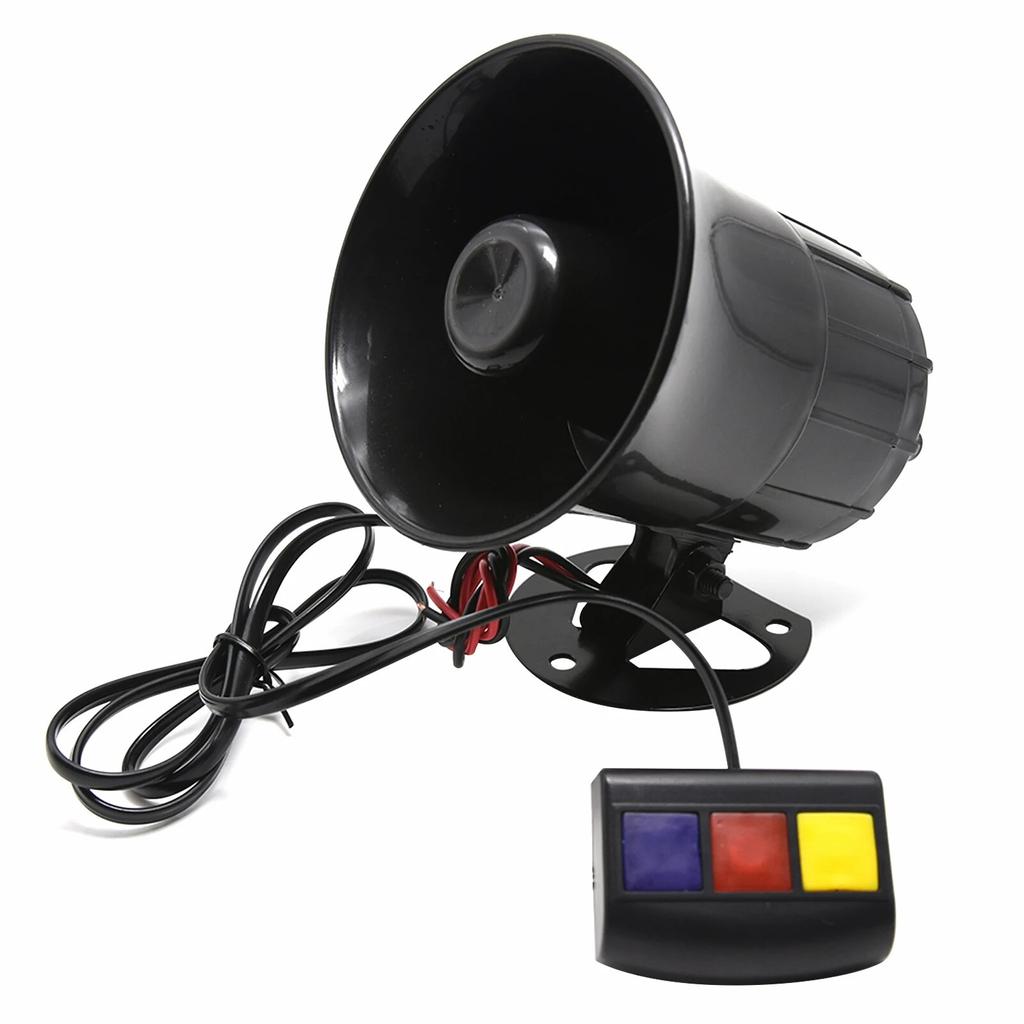 115dB 12V 3 Tone Sound Loud Car Horn Motorcycle Warning Alarm Police Fire Siren Horn Speaker Automotive Accessories Moto 20W