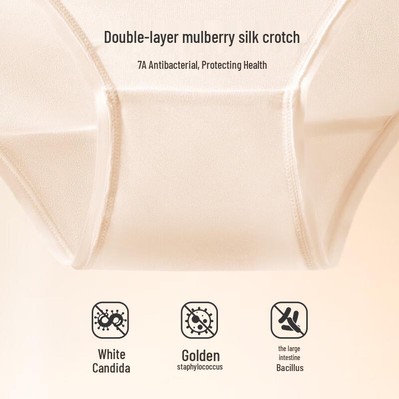 Women's Seamless Mid-Waist Mulberry Silk Briefs