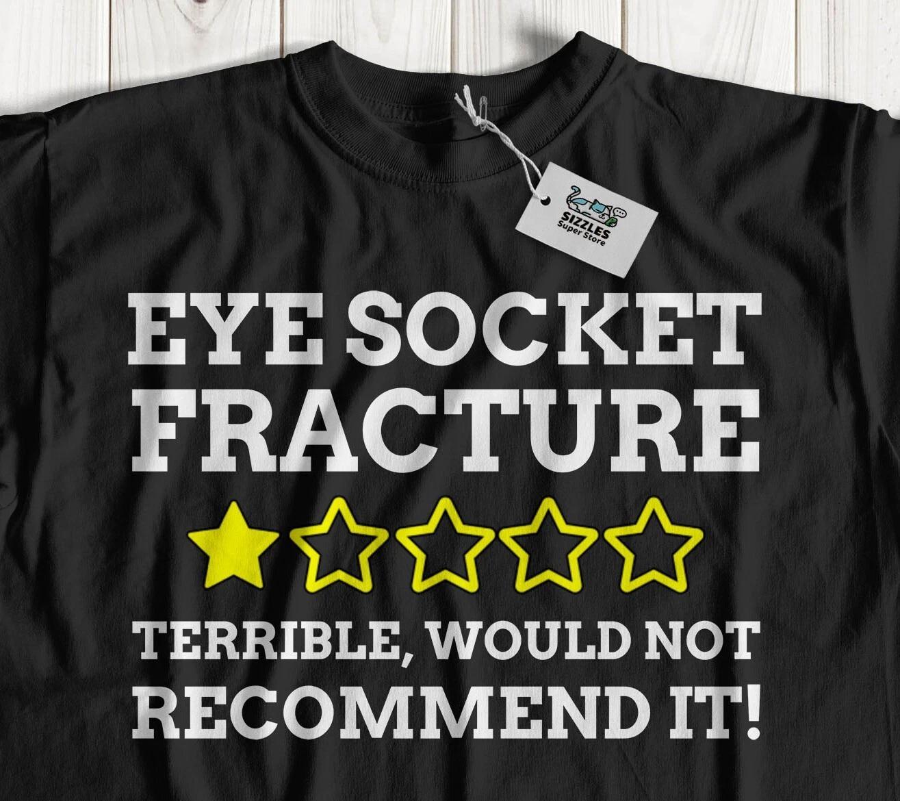 Unisex Funny Eye Socket Fracture T-Shirt Boxing Fractured Eye Gifts 3XL