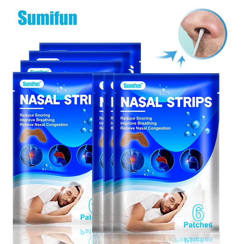 Sumifun Nasal Congestion Relief & Sleep Aid Breathable Patch (One Bag, 6 Patches) K07401 6 Patches