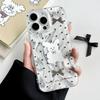 Zhitai Transparent Feather Yarn Cartoon Case for iPhone 12-16, 13 Large Hole, 15 Pro Max