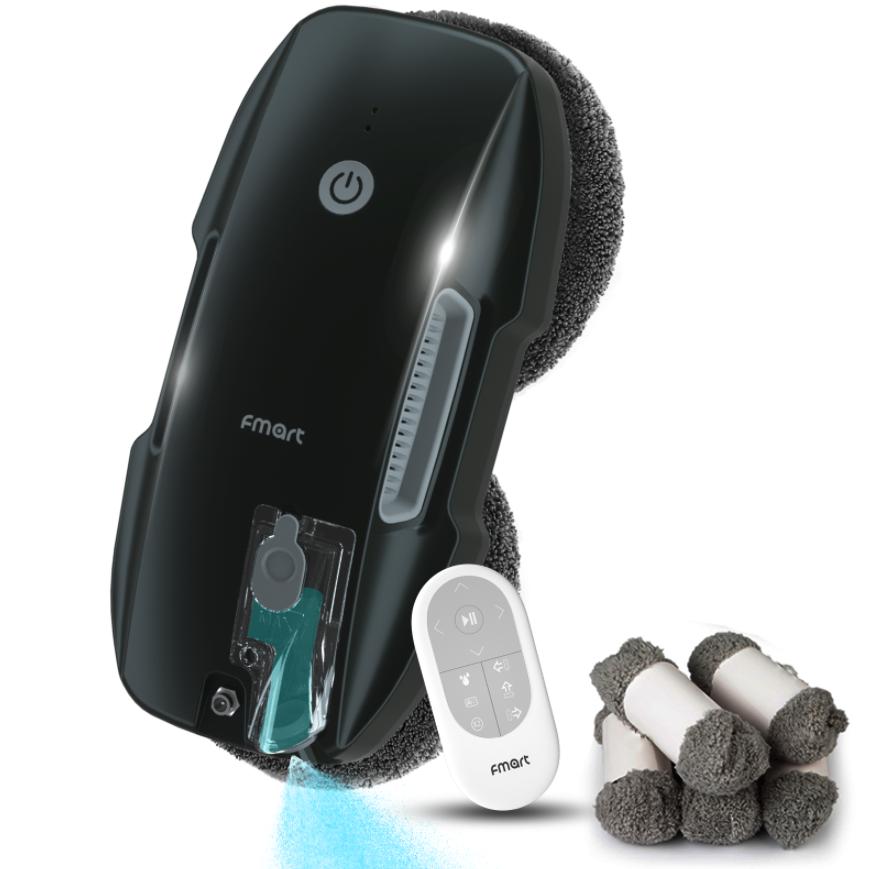 

Магнитный скребок для окон с дистанционным управлением - Аккумулятор 750 мАч, всасывание 3800 Па, распыление 120 мл, защита от падения, двусторонний инструмент для чистки