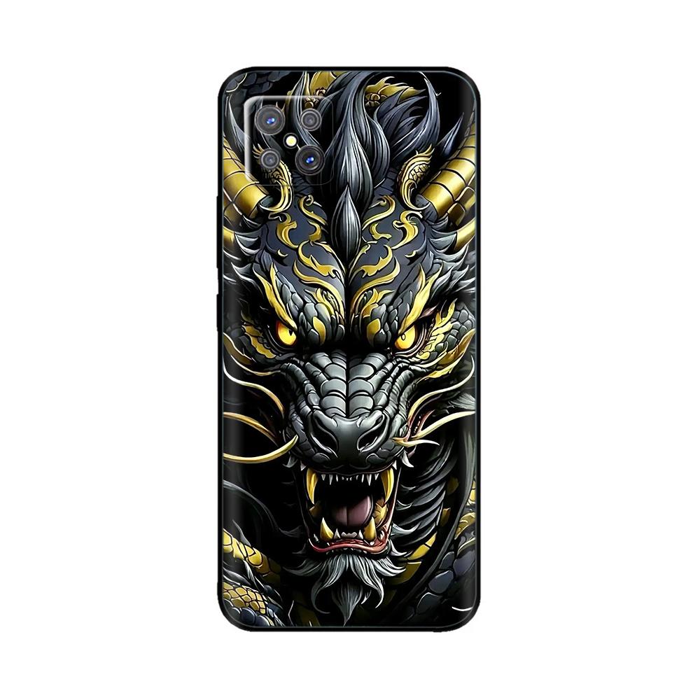 For Oppo Reno4 Z 5G Case Cute Cartoon Painted Black Silicone Soft TPU Back Cover For OPPO A92S Phone Back Bumper Shell Bag Coque