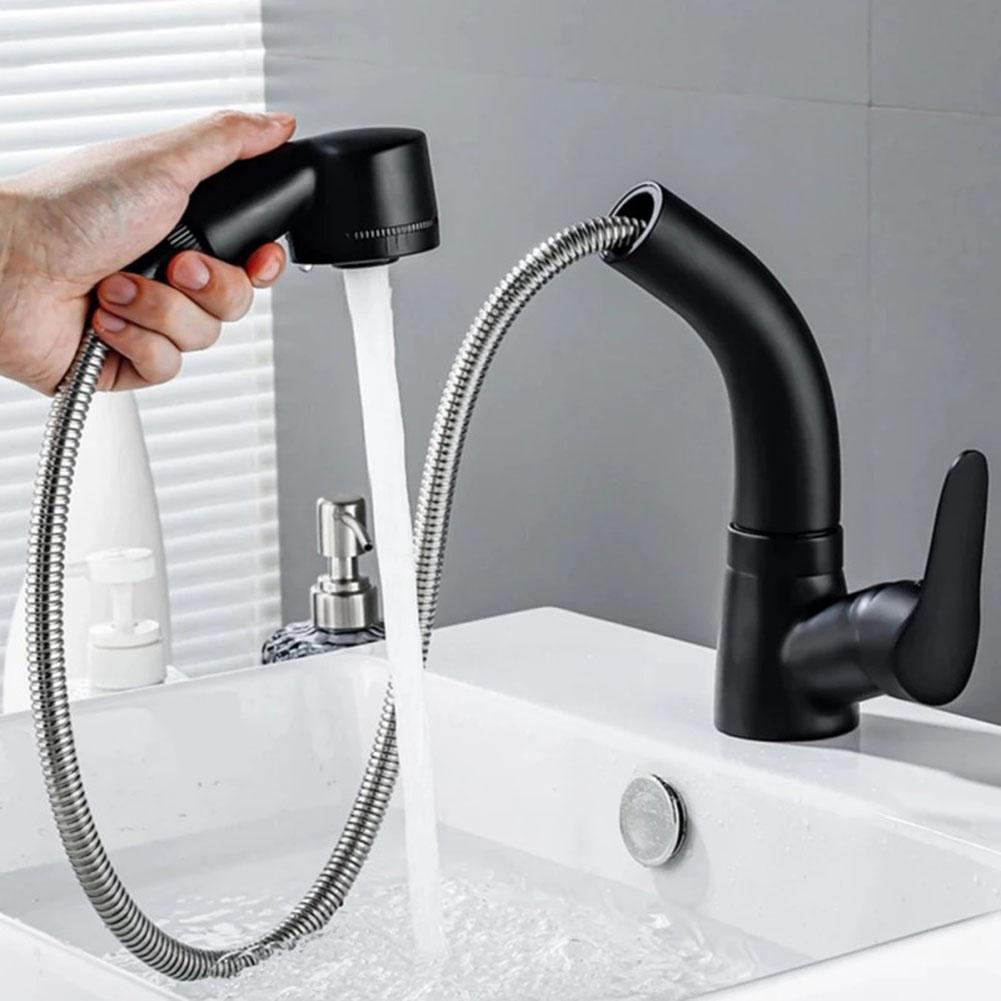 1pcs Shower Head Adjustable Black Faucet Accessories