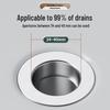 Universal Stainless Steel Press-Type Basin Drain Plug with Anti-Odor Blocking for Washbasins