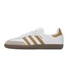 adidas Originals SAMBA OG Low Top Skateboard Shoes Unisex White Gold JH8796