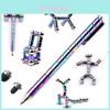 Magnetic Pen Set In Silver Color Includes 13 Magnetic Rings 3 Pen Refills 12 Beads And 2 Capacitive Heads