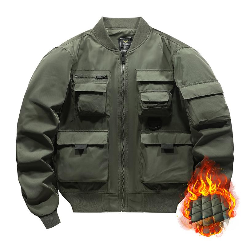 Куртка мужская американская винтажная бейсбольная куртка функциональная куртка Charge — фото 8