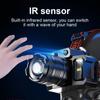T51 Inductive Type Led Headlamp Fishing Head Lamp 5 Modes Zoom Lamp Waterproof Super Bright Camping Light Powered