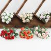 DIY Artificial Rose Bouquet 10 Heads Artificial Camellia Peony Flowers  Home Decor