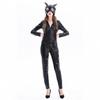 Catwoman PU Lederkostüm für Damen, Sexy Halloween Cosplay Outfit