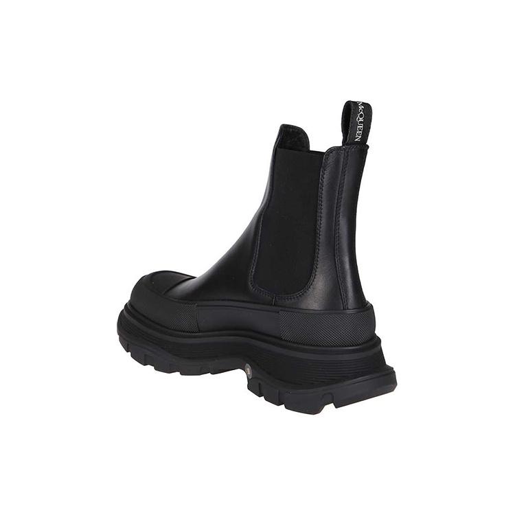 (WMNS) Alexander McQueen Chelsea Tread Ankle Boot 'Black' Women's 635714WHZ611081
