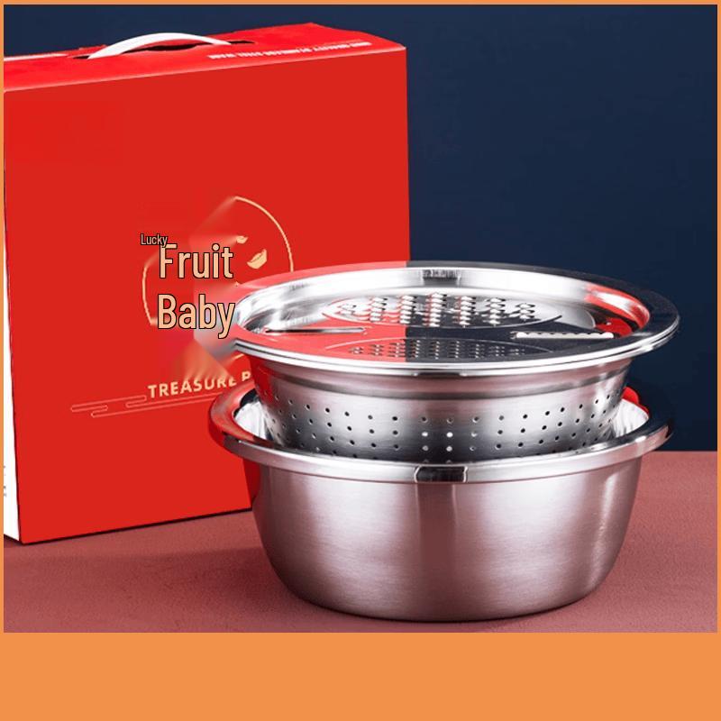 Ru Han 316L Stainless Steel Multi-purpose Mixing Bowl Set