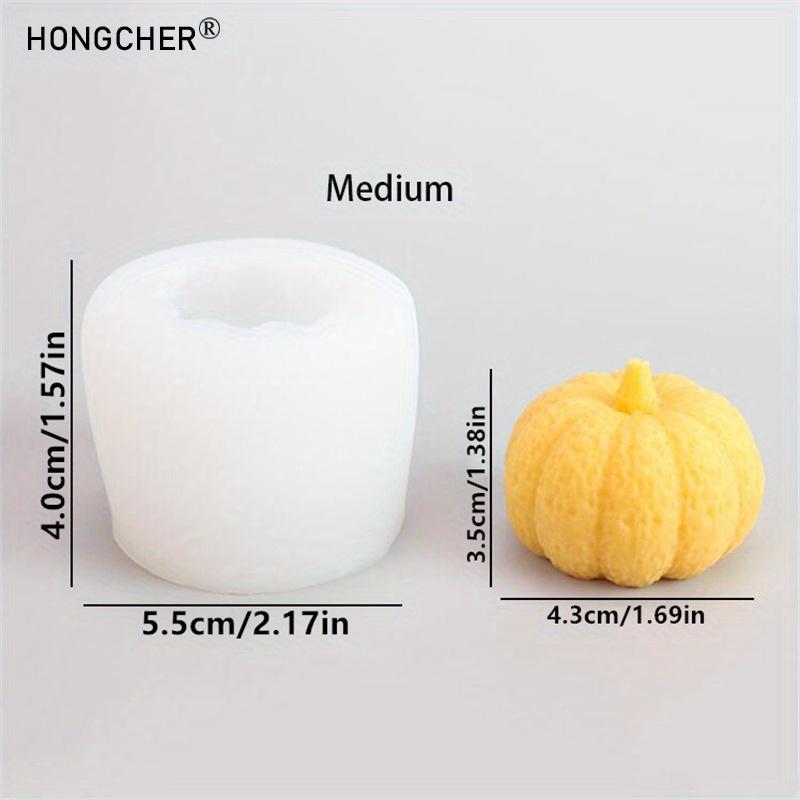 3ks/sada Halloweenská dýňová svíčka DIY Silikonová forma Mýdlo Aromaterapie Sádrová Dekorativní ozdoba Kapkové formy