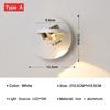 Modern LED Wall Lamp Rotatable Wall Light for Bedroom Living Room Indoor Wall Sconces Home Decoration Lighting Fixture