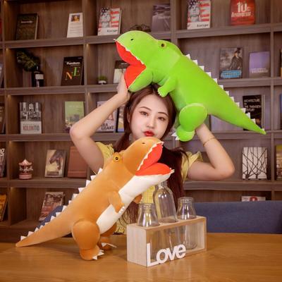 1 stück 55/70 cm Cartoon Stehend Dinosaurier Plüsch Spielzeug Niedlich Offenen Mund Tyrannosaurus Kissen Schöne Dino Puppen Für kinder Kind Weihnachtsgeschenk