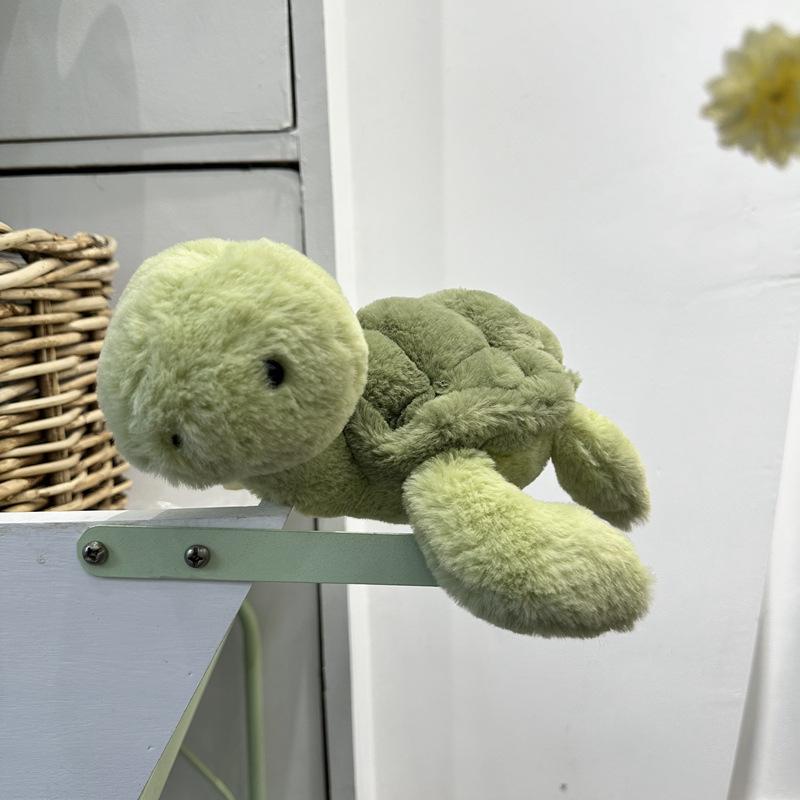 Cute Cream Little Turtle Plush Doll Milk Cute Little Turtle Doll Children Sleep Soothing Doll Simulation Turtle