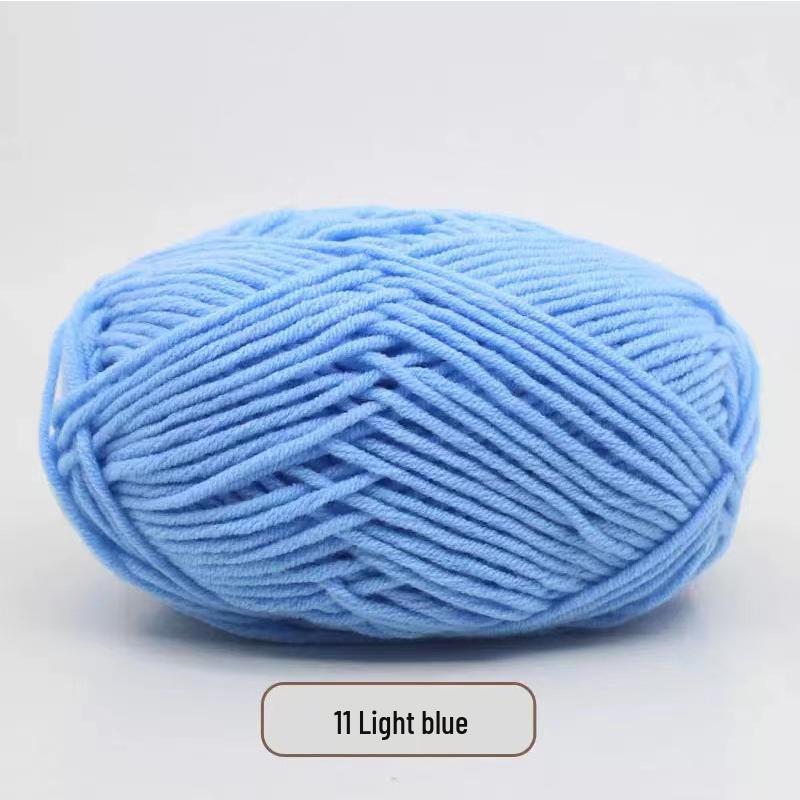 Milk Cotton Yarn Pack for DIY: Medium-Thick Scarf, Crochet Slippers, Handmade Knitting Bags