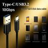 10G High-Speed USB 3.2 Gen 2 To Type-C Cable for Hard Drives, Mobile Phones, Cameras
