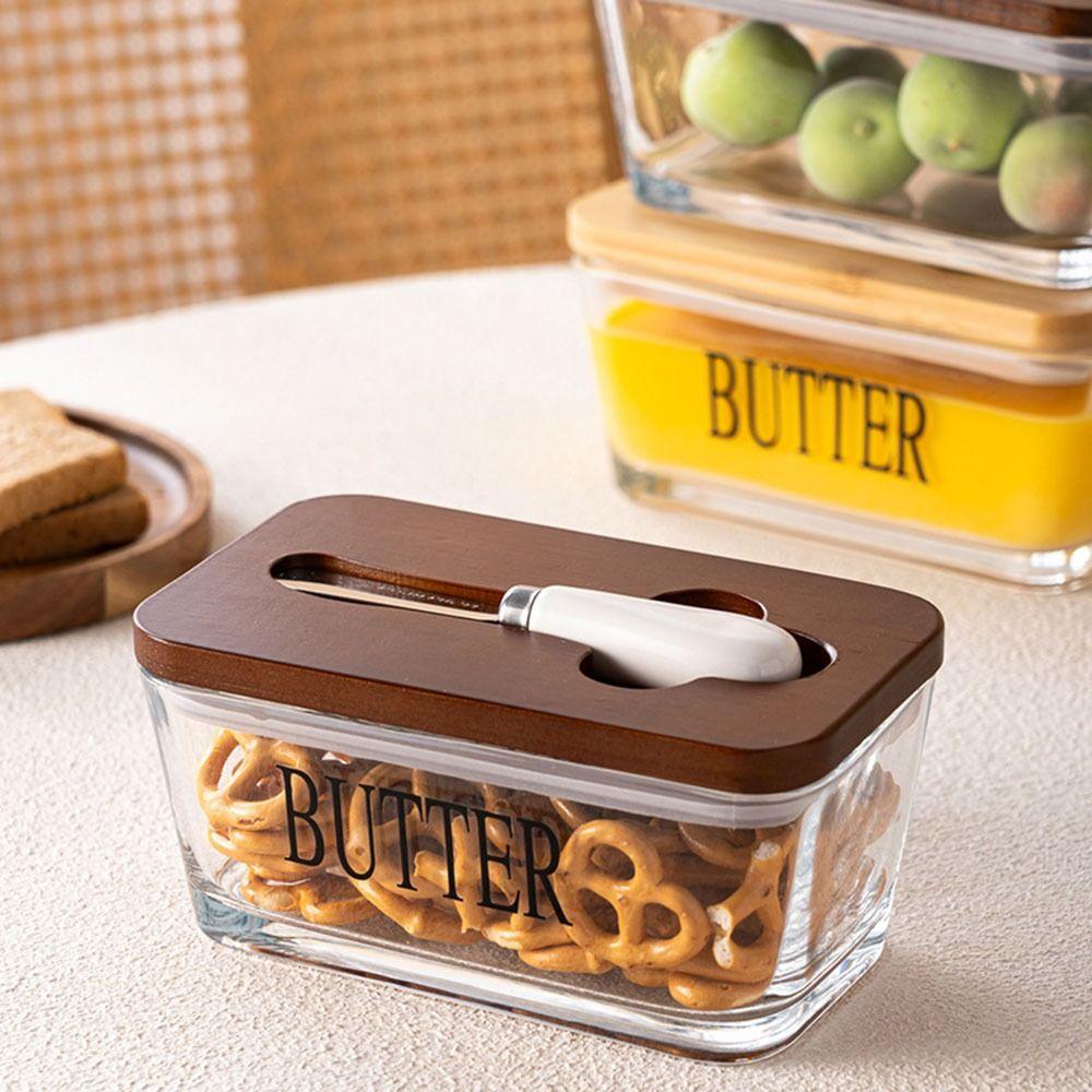 Rectangular Sealed Butter Container Keep Fresh Butter Dish with Lid Butter Holder Fresh Cheese