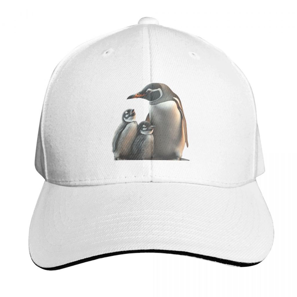 Penguins penguin mother with two children Baseball Cap winter hats for Unisex Bobble Hat Beach Bag F Boy Womens