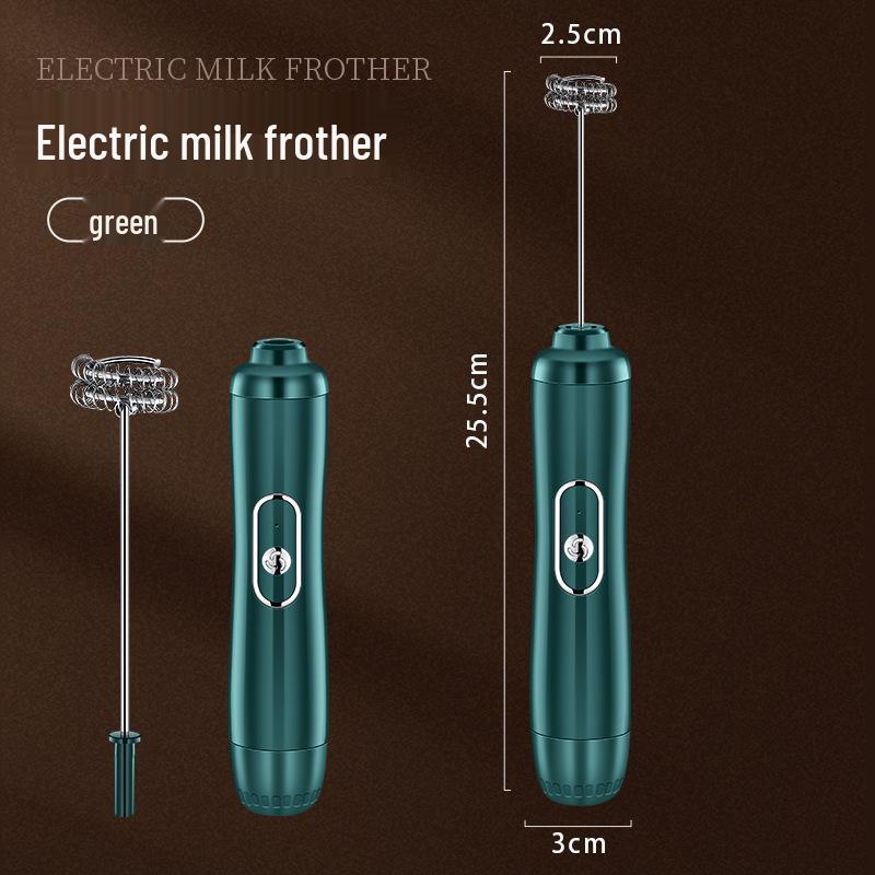 Stylish Electric Handheld Milk Frother & Mixer for Coffee and Eggs