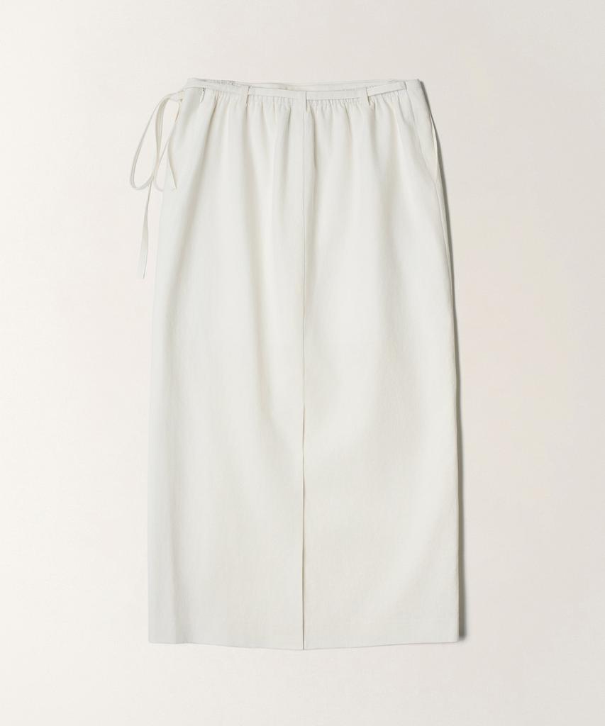 Tudment Linen Long Skirt_White