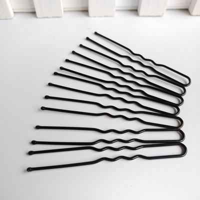 50pcs Bobby Hair Pins U Shaped Black Metal Hair Accessories For