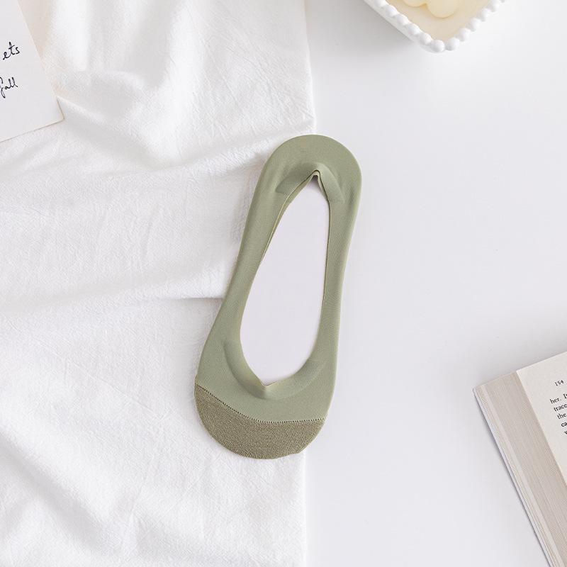 

Women s Ultra-Thin Low-Cut Cotton No-Show Socks with Anti-Slip Silicone One Size