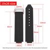 20x13mm 21x16mm cinturino in silicone convesso per HUBLOT BIG BANG CLASSIC FUSION Braccialetti di ricambio 26x19mm braccialetto in gomma da uomo