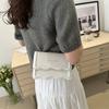 Retro Women's Bag Spring New Style Bag Solid Color Simple and Fashionable Casual Chain Bag One Shoulder Crossbody Small Square Bag Trendy