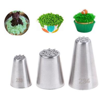 Attraente e durevole, per cuocere l'erba, decorare cupcake, torte, glassa, ugelli per tubazioni, suggerimenti, strumento per pasticceria