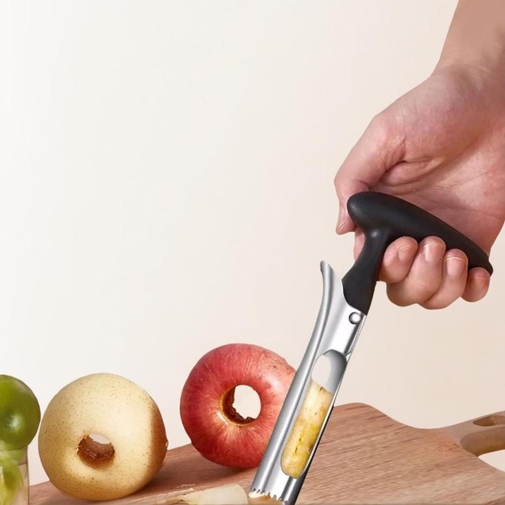 Apple Corer Tool Durable Apple Corer Remover for Baking Apples & More, Black