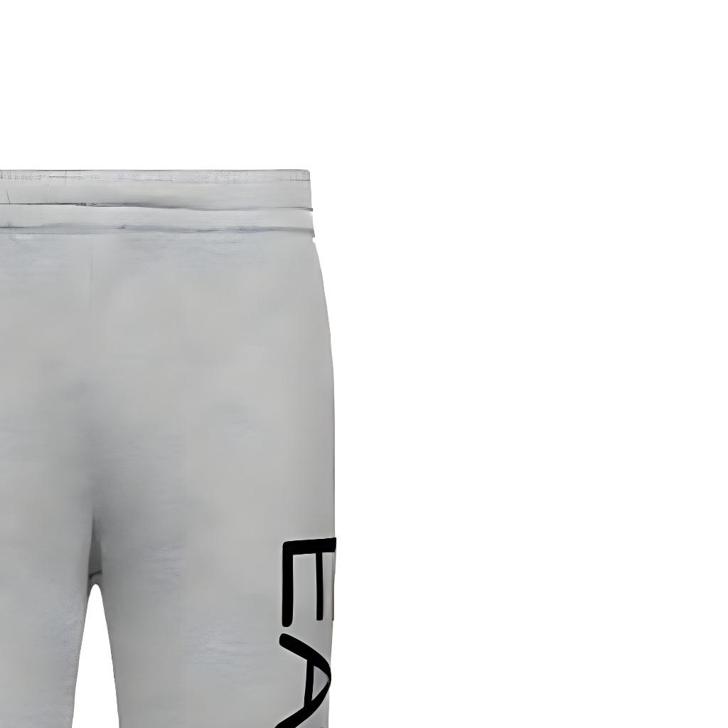Emporio Armani Ss22 Solid Color Letter Print Slim Fit Casual Pants Men Bottoms Gray 8NPPC3PJ05Z3900