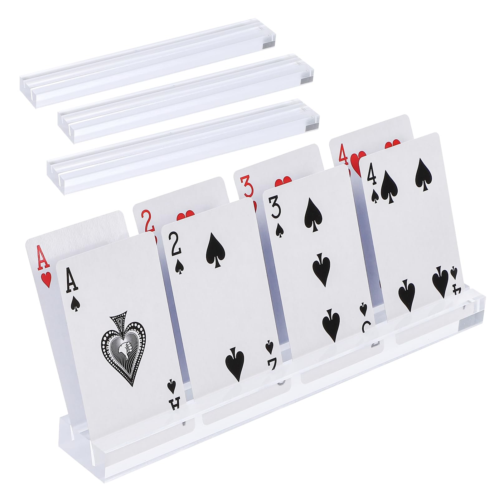 

[СИЛУР] Акриловая подставка для карт для настольных игр, набор из 4 штук, Catan Battle Lines