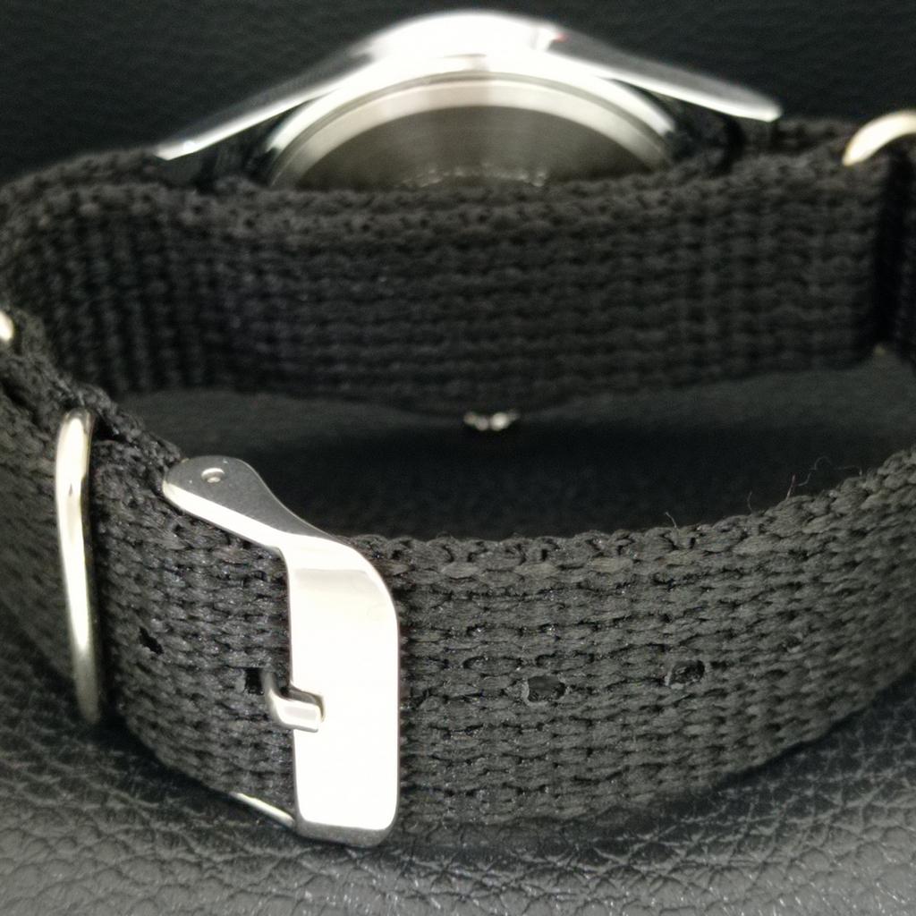 HAND-WINDING SWISS MENS REFURBISHED VINTAGE BLACK COLOR DIAL WATCH a707179-1