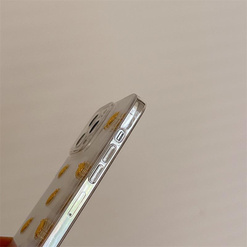 Turtle Phone Case for IPhone17 Promax Glitter Gold Money Turtle for IPhone16 Transparent 15 Precision Hole Anti Drop