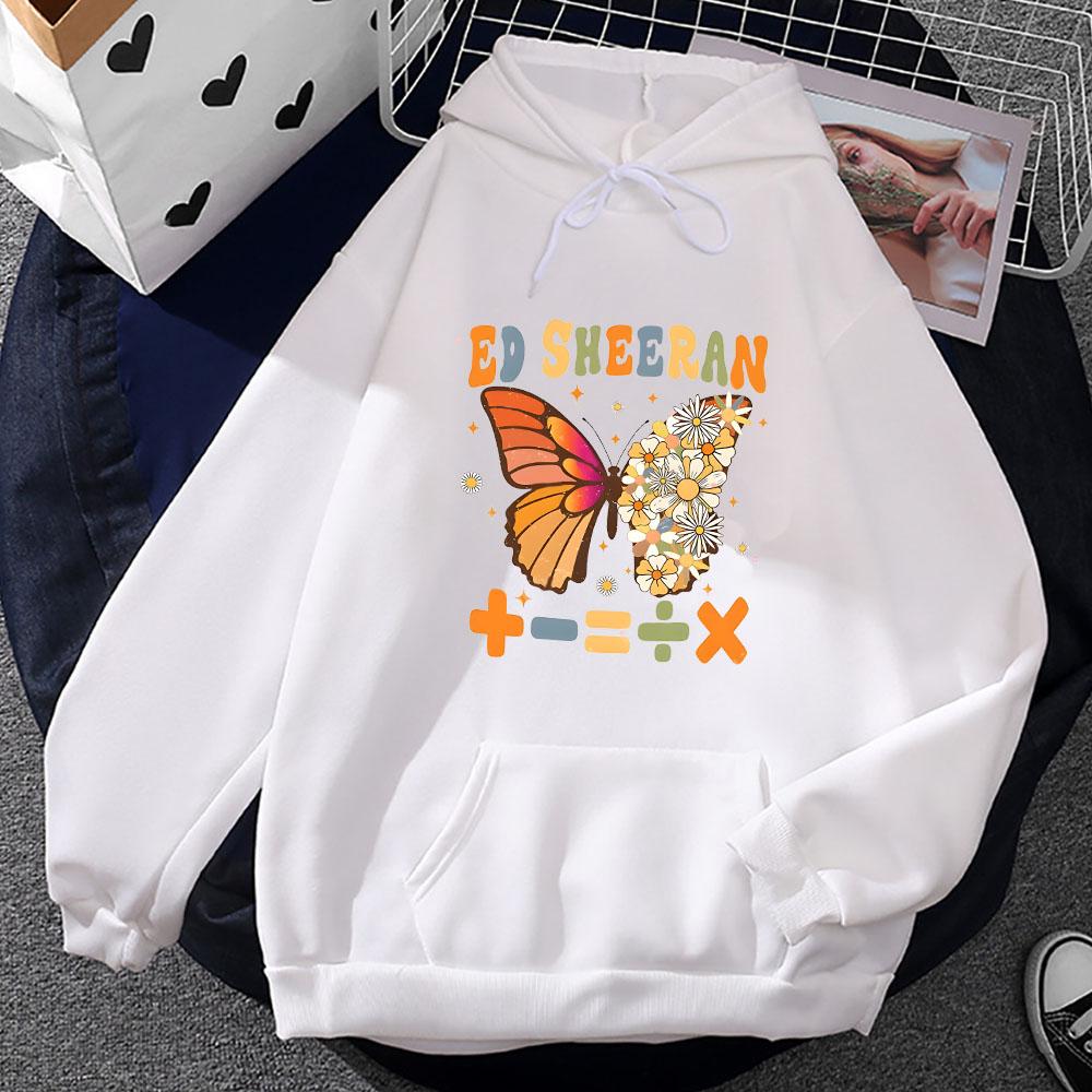 Ed Sheeran 2023 Tour Hoodie Mode Ästhetik Sweatshirt Lässige Streetwear für Männer/Frauen Kleidung Winter Fleece Rundhals Pullover