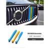 Für Volvo S60 V60 Frontgrill Netz Dekoration Streifen Netz Modifizierte Aufkleber Mittelgrill Abdeckung Zierleiste