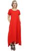 Bimba Women's Asymmetrical Hem Black Summer Maxi Pockets Dress With Scarf-10